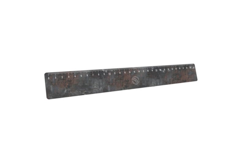 Ruler 30 cm Iron Rust